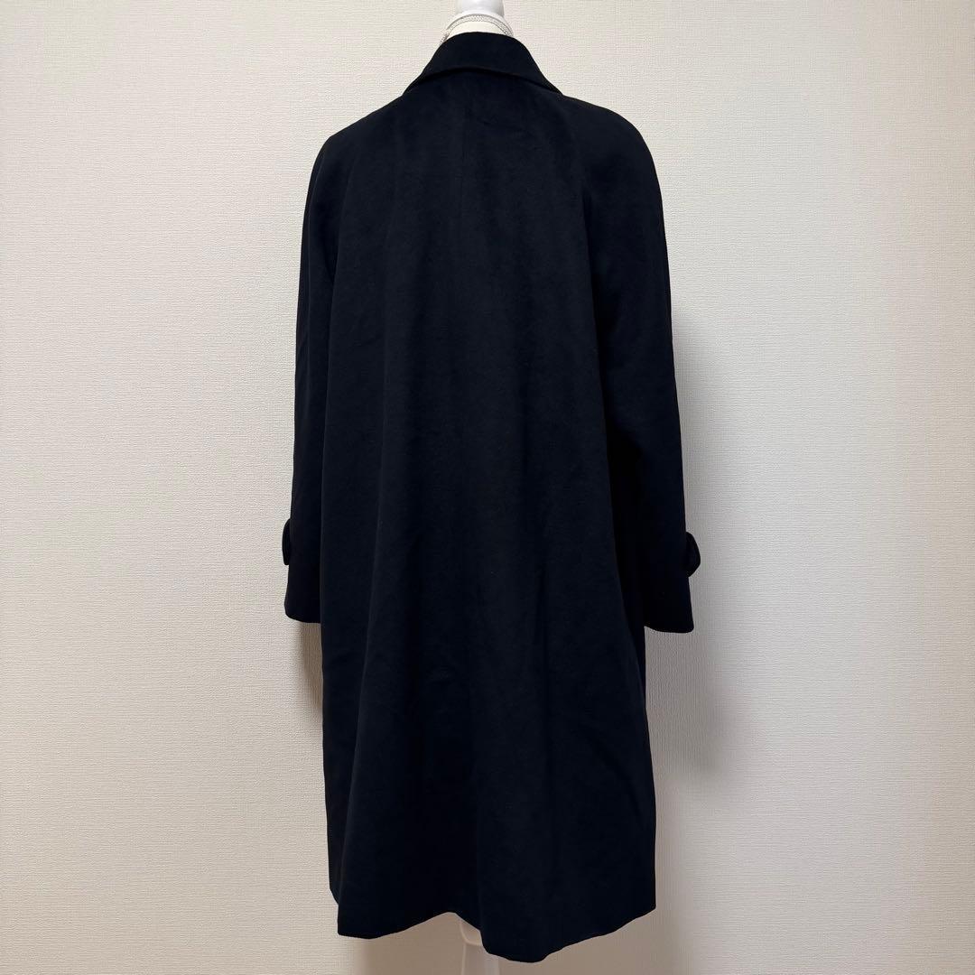 BURBERRYS Long Coat Asian fit 2XL US size XL Black Authentic