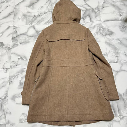 BURBERRY BLUE LABEL Coat Nova Check Asian fit L 40 US size M Camel Authentic