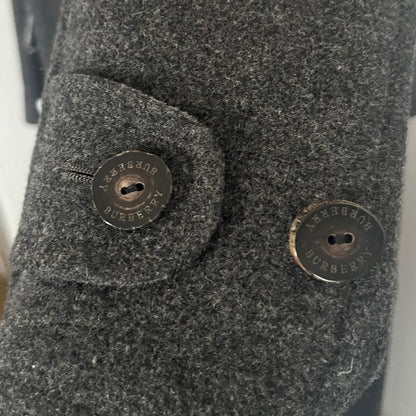 BURBERRY Coat Nova Check Asian fit M US size S Gray Authentic