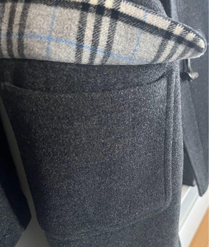 BURBERRY Coat Nova Check Asian fit M US size S Gray Authentic