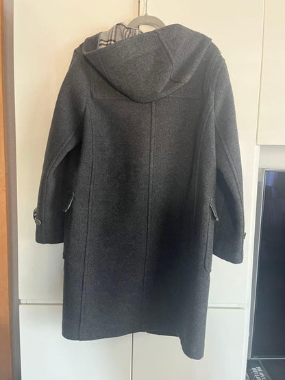 BURBERRY Coat Nova Check Asian fit M US size S Gray Authentic