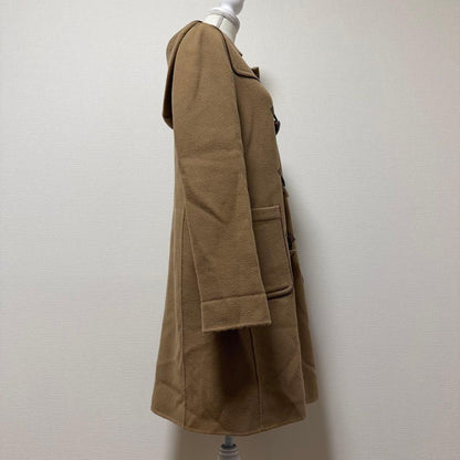 Aquascutum LONDON duffle Coat Club Check Asian fit L US size M Brown Authentic