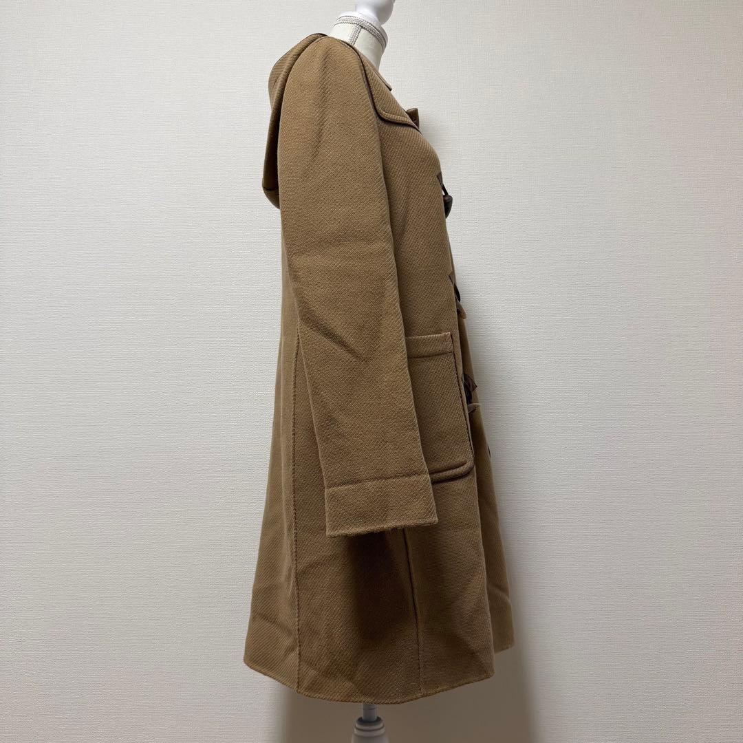 Aquascutum LONDON duffle Coat Club Check Asian fit L US size M Brown Authentic