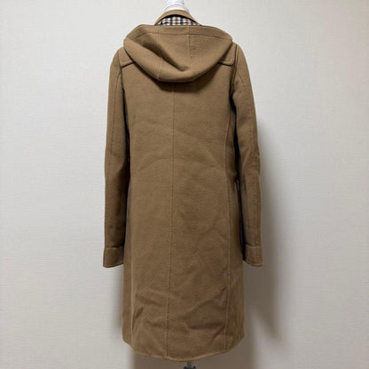 Aquascutum LONDON duffle Coat Club Check Asian fit L US size M Brown Authentic