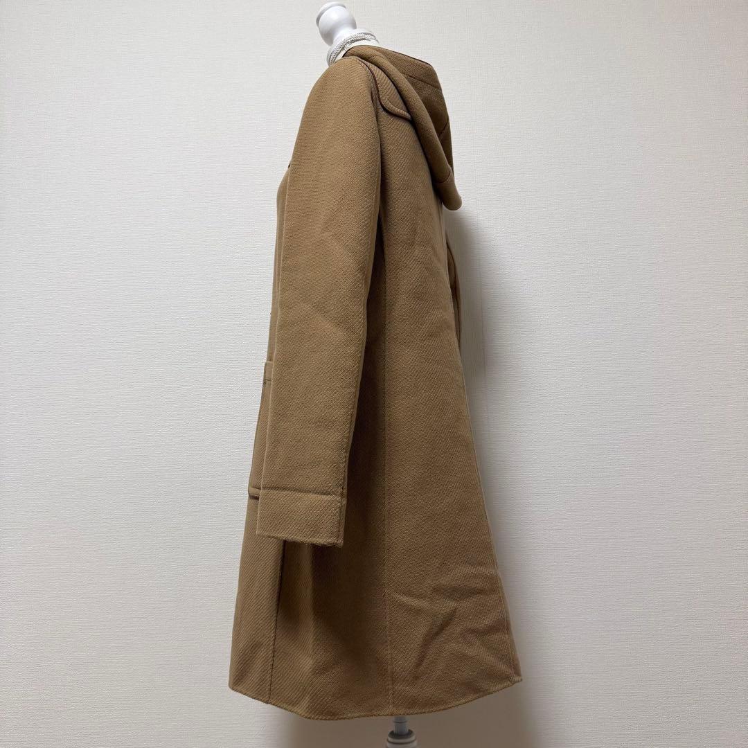 Aquascutum LONDON duffle Coat Club Check Asian fit L US size M Brown Authentic