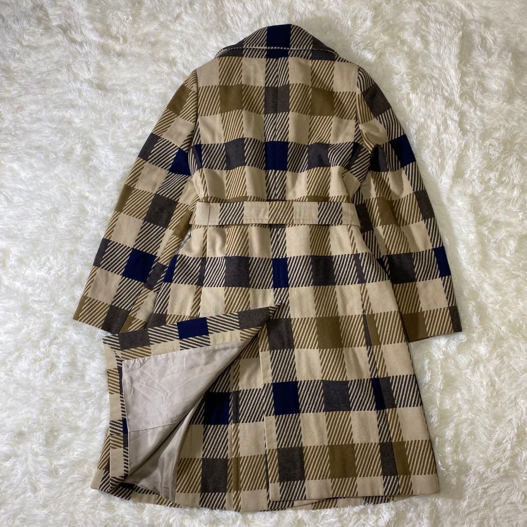 Aquascutum Trench Coat Asian fit M US size S Beige Brown Navy Authentic