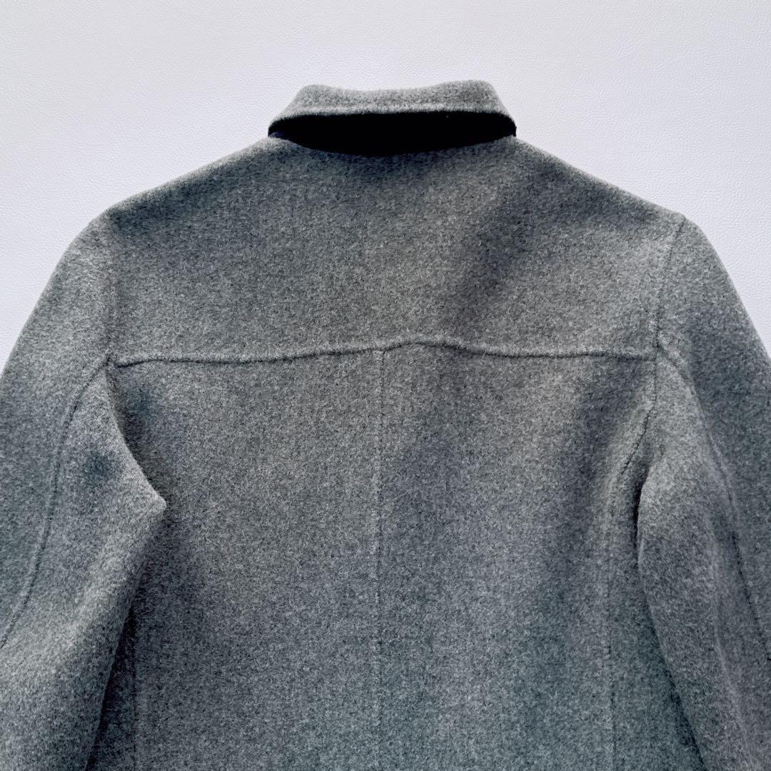 Aquascutum tailored jacket Asian fit M US size S Gray Navy Authentic