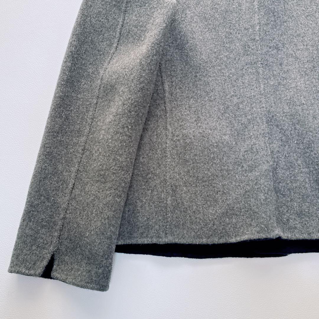 Aquascutum tailored jacket Asian fit M US size S Gray Navy Authentic