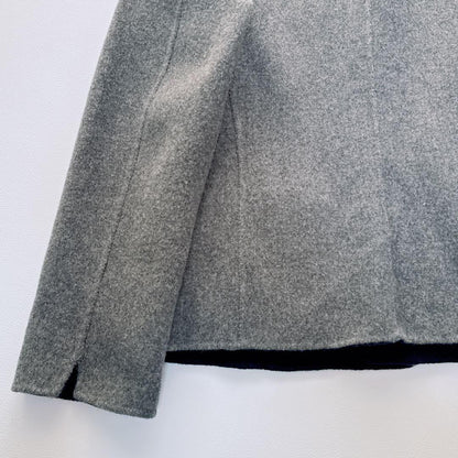 Aquascutum tailored jacket Asian fit M US size S Gray Navy Authentic