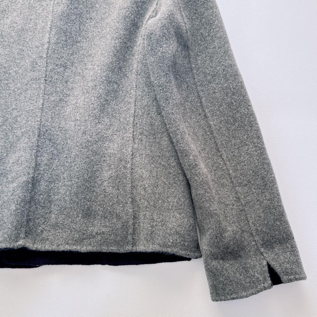 Aquascutum tailored jacket Asian fit M US size S Gray Navy Authentic