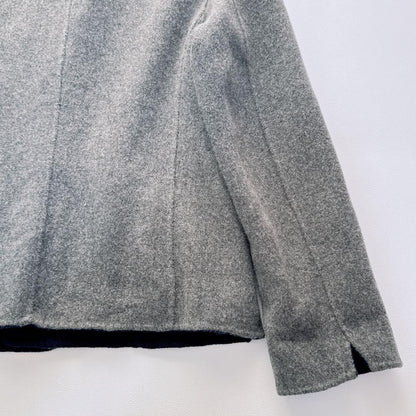 Aquascutum tailored jacket Asian fit M US size S Gray Navy Authentic