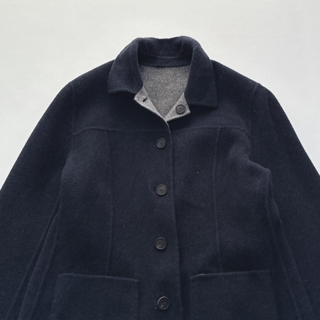 Aquascutum tailored jacket Asian fit M US size S Gray Navy Authentic