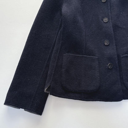 Aquascutum tailored jacket Asian fit M US size S Gray Navy Authentic