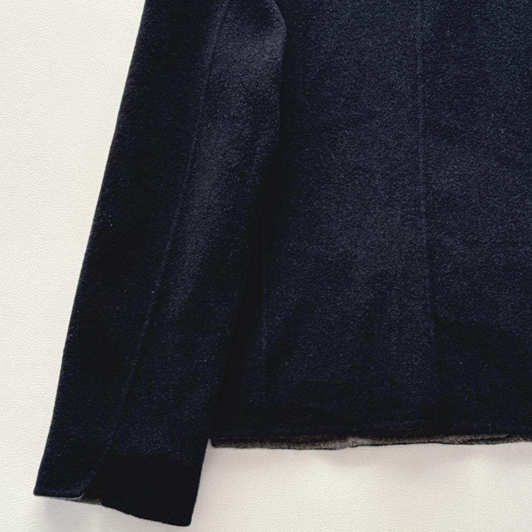 Aquascutum tailored jacket Asian fit M US size S Gray Navy Authentic