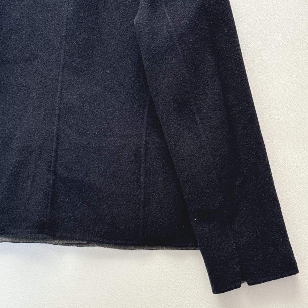 Aquascutum tailored jacket Asian fit M US size S Gray Navy Authentic