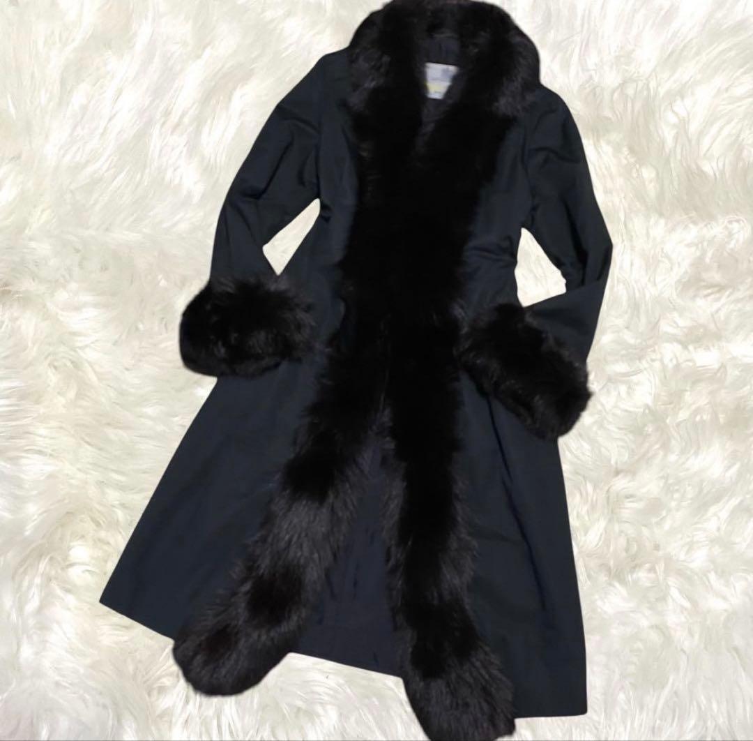 Aquascutum Long Coat Asian fit M US size S Dark Gray Authentic