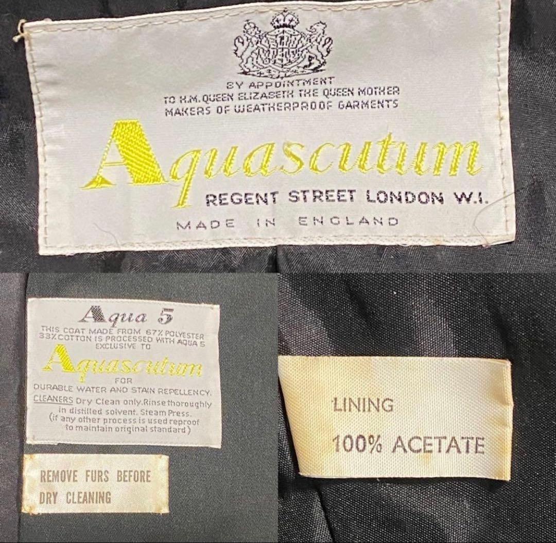 Aquascutum Long Coat Asian fit M US size S Dark Gray Authentic