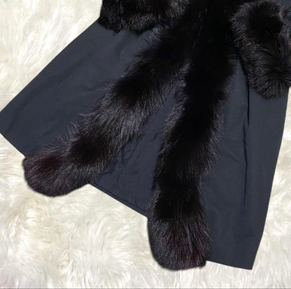 Aquascutum Long Coat Asian fit M US size S Dark Gray Authentic