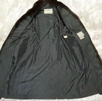 Aquascutum Long Coat Asian fit M US size S Dark Gray Authentic