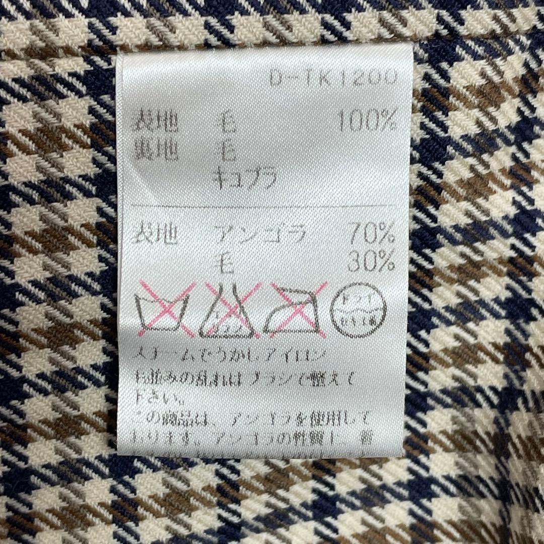 Aquascutum Long Wool Coat Asian fit M US size S Camel Brown Authentic