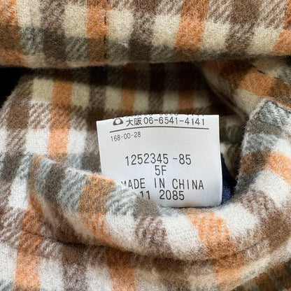 Aquascutum LONDON Wool Coat Asian fit L US size M Brown Authentic