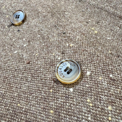 Aquascutum LONDON Wool Coat Asian fit L US size M Brown Authentic