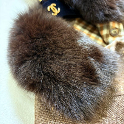 Aquascutum LONDON Wool Coat Asian fit L US size M Brown Authentic