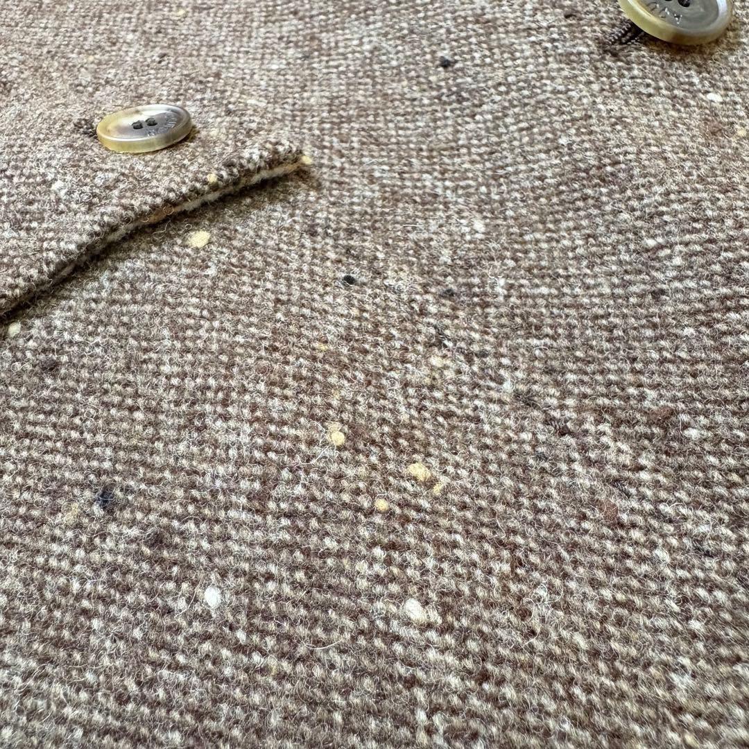 Aquascutum LONDON Wool Coat Asian fit L US size M Brown Authentic