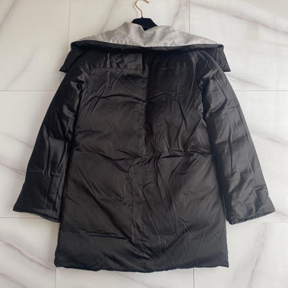 Aquascutum reversible Down Jacket Asian fit M US size S Gray Black Authentic