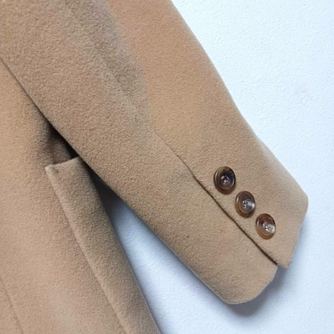Aquascutum Chester Coat tailored jacket Asian fit M US size S Camel Authentic