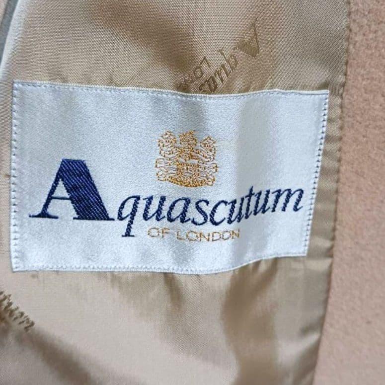 Aquascutum Chester Coat tailored jacket Asian fit M US size S Camel Authentic