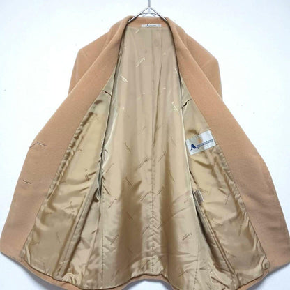 Aquascutum Chester Coat tailored jacket Asian fit M US size S Camel Authentic