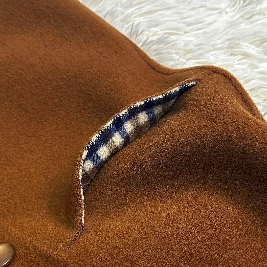 Aquascutum Coat Club Check Asian fit M US size S Brown Authentic