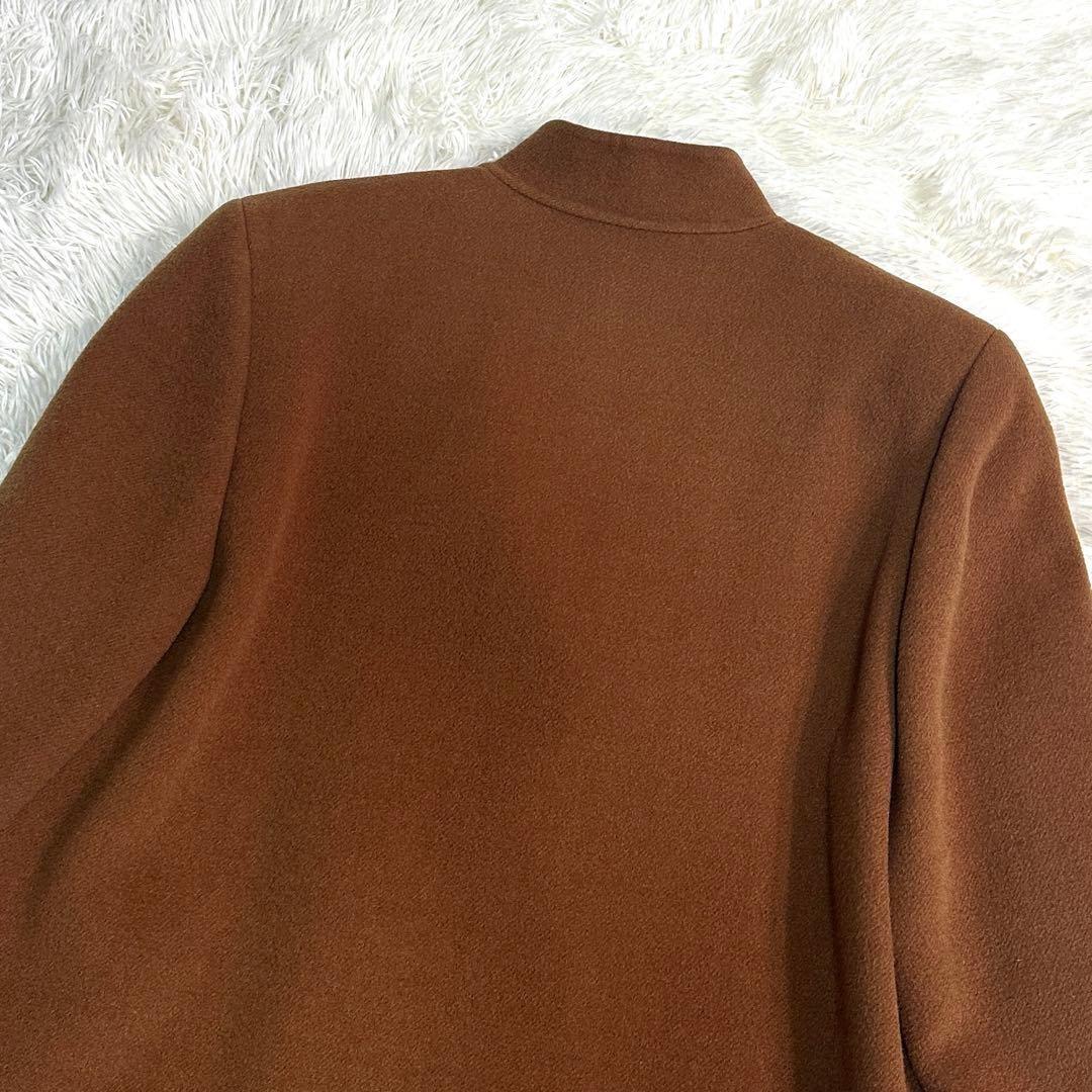 Aquascutum Coat Club Check Asian fit M US size S Brown Authentic