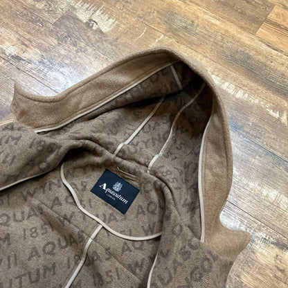 Aquascutum duffle Coat Asian fit M US size S Brown Authentic