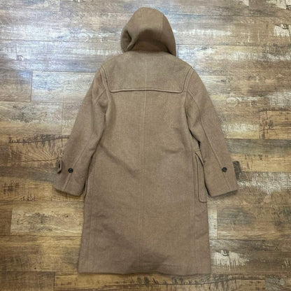 Aquascutum duffle Coat Asian fit M US size S Brown Authentic