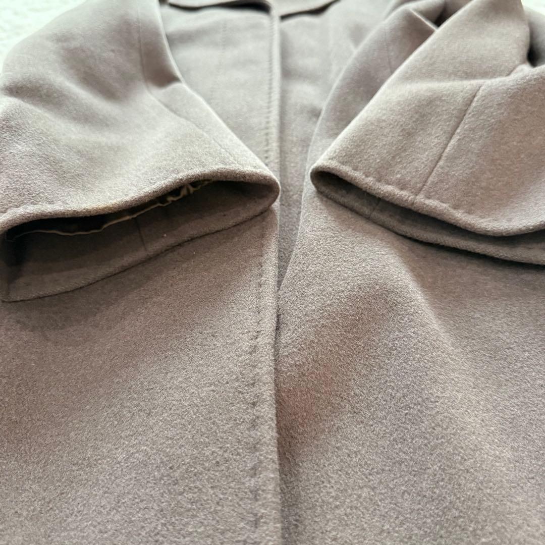 Aquascutum Long Coat Asian fit M US size S Brown Authentic