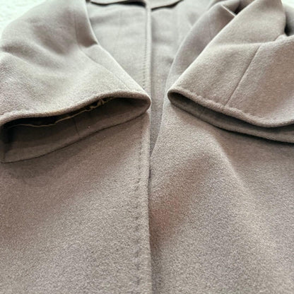 Aquascutum Long Coat Asian fit M US size S Brown Authentic