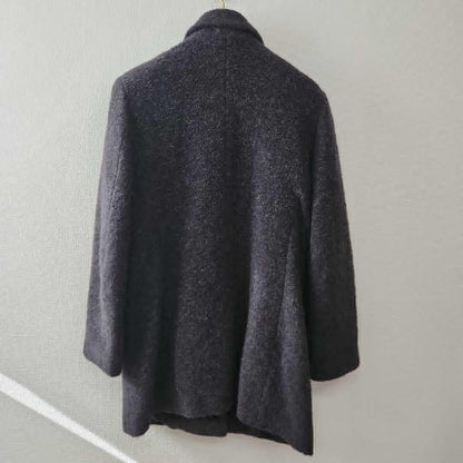 Aquascutum Coat Asian fit M US size S Black Authentic