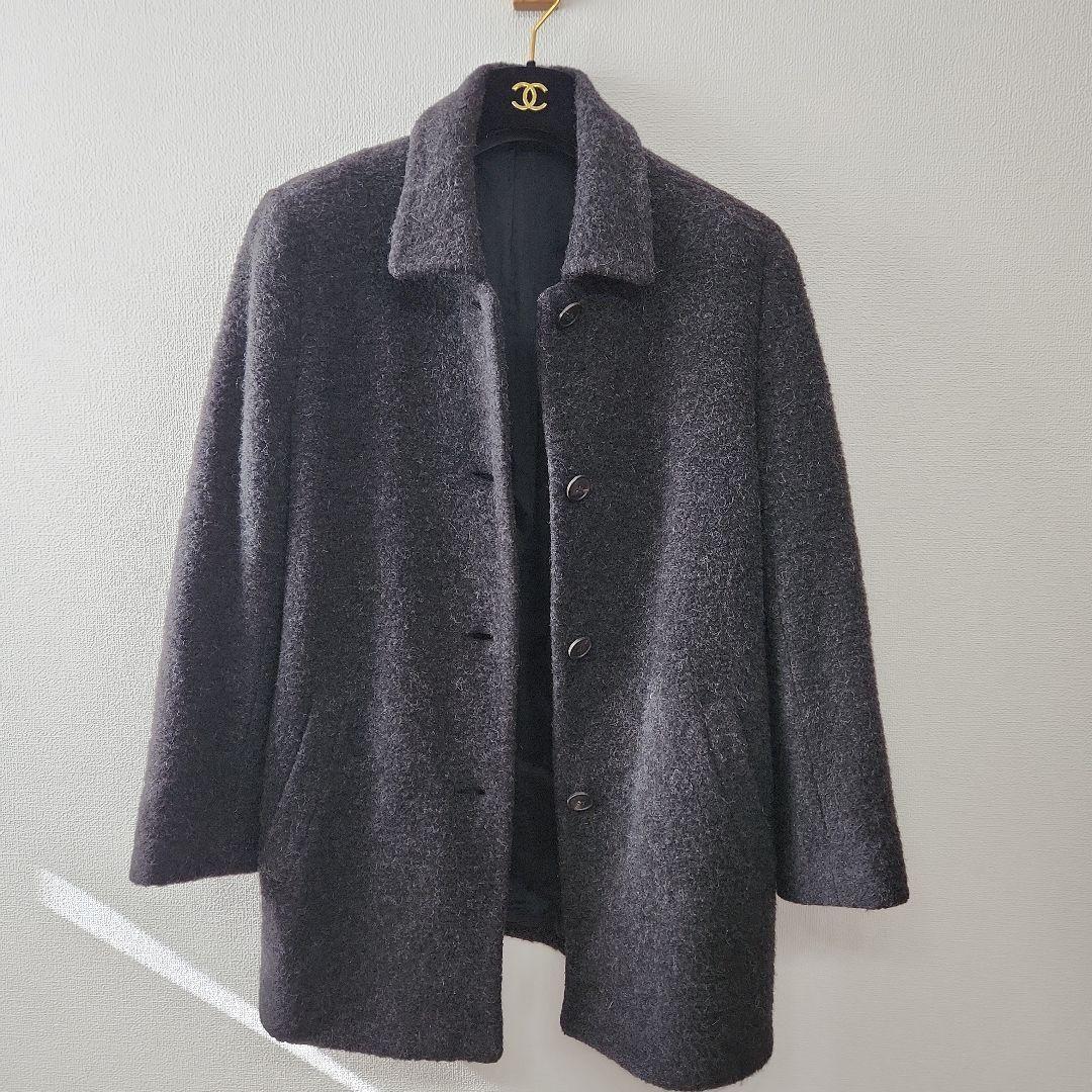 Aquascutum Coat Asian fit M US size S Black Authentic