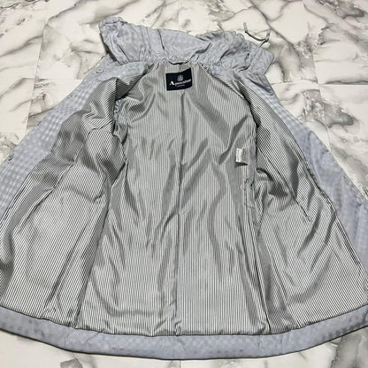 Aquascutum Down Jacket Asian fit M US size S Light Blue Authentic