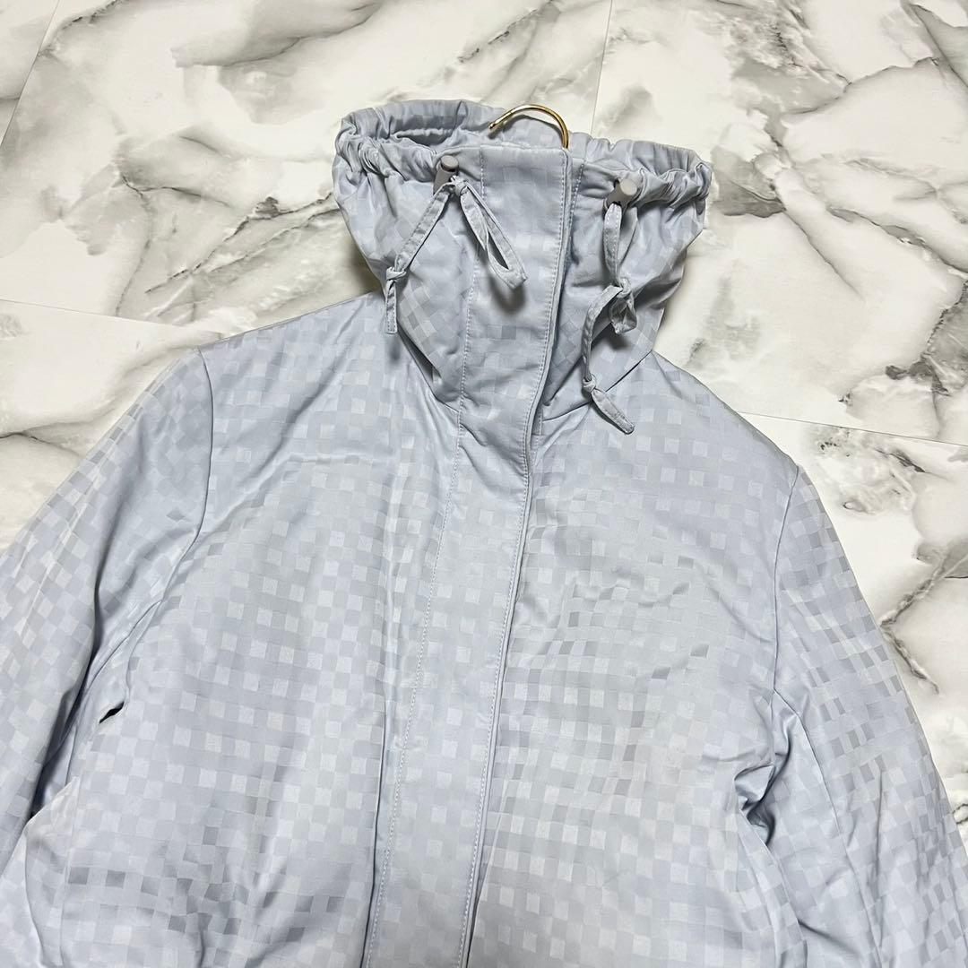 Aquascutum Down Jacket Asian fit M US size S Light Blue Authentic