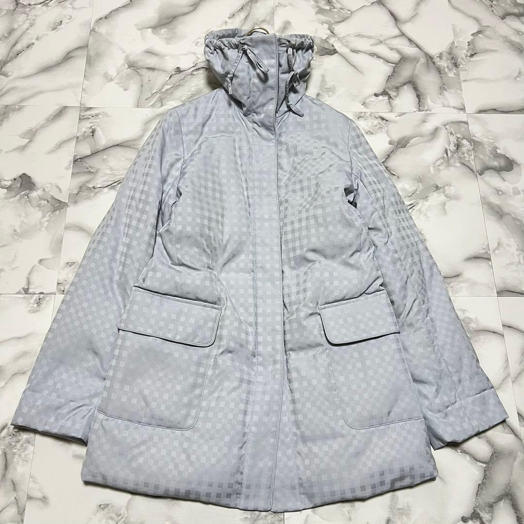 Aquascutum Down Jacket Asian fit M US size S Light Blue Authentic