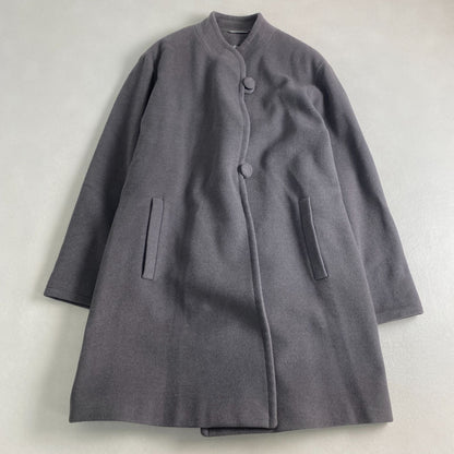 Aquascutum Long Coat Asian fit L US size M Gray Authentic