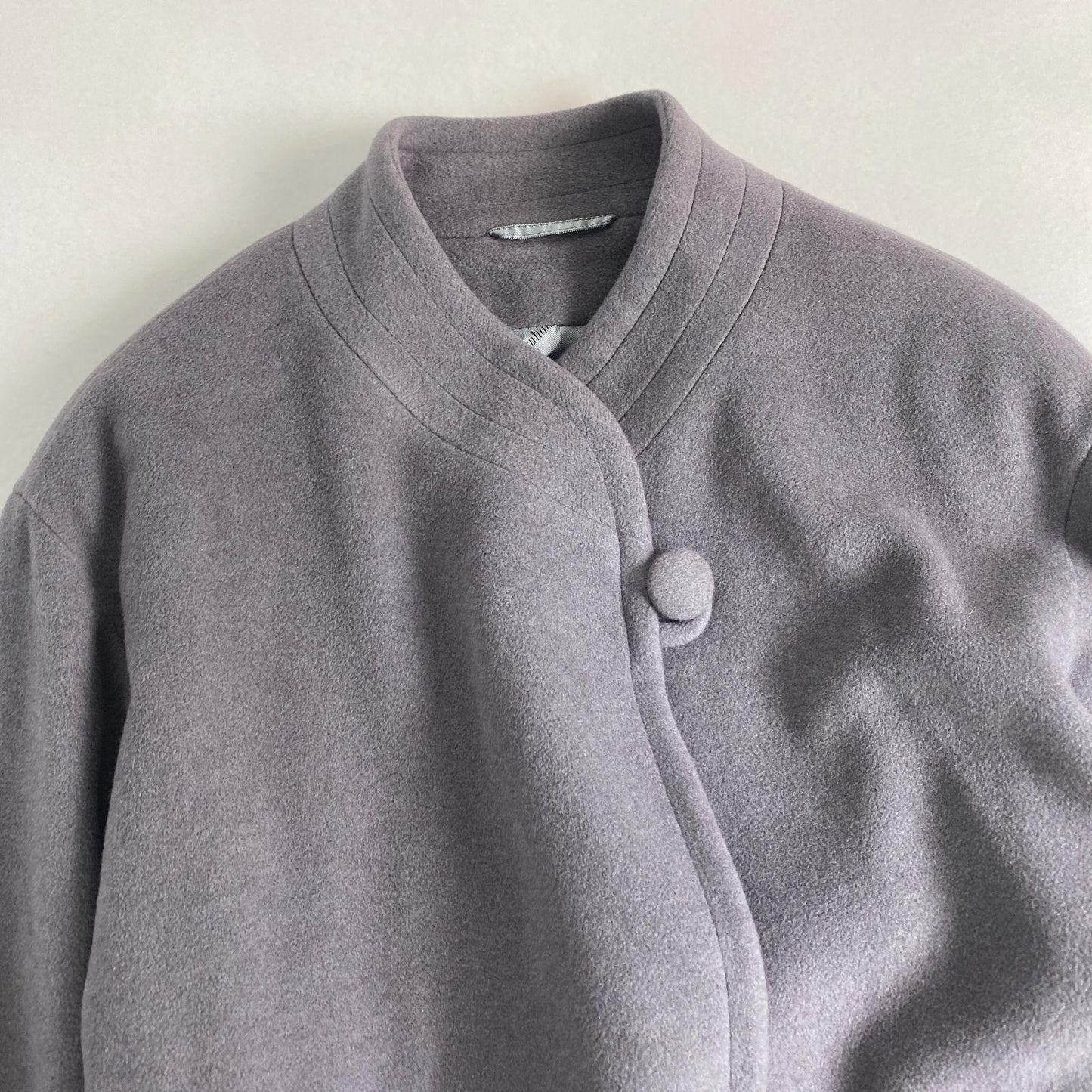 Aquascutum Long Coat Asian fit L US size M Gray Authentic