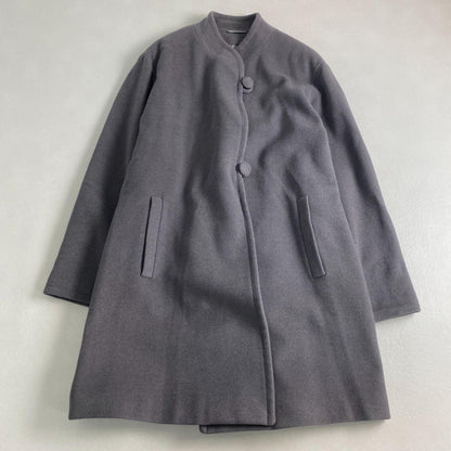 Aquascutum Long Coat Asian fit L US size M Gray Authentic