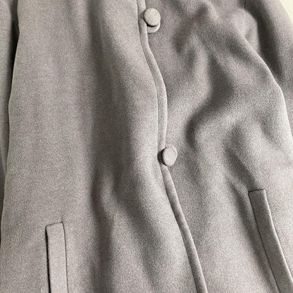 Aquascutum Long Coat Asian fit L US size M Gray Authentic