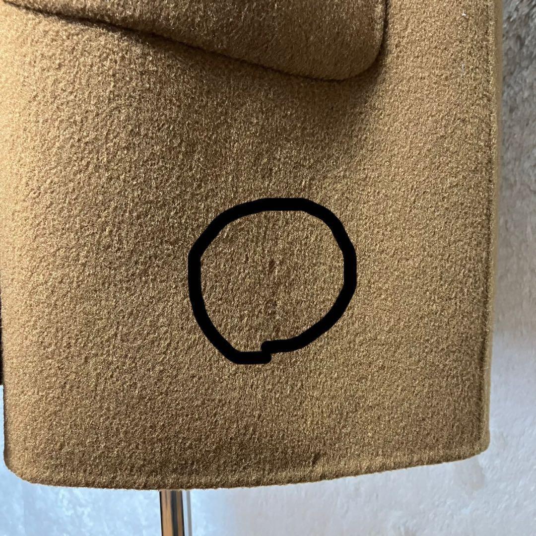 Aquascutum Coat Club Check Asian fit M US size S Camel Authentic