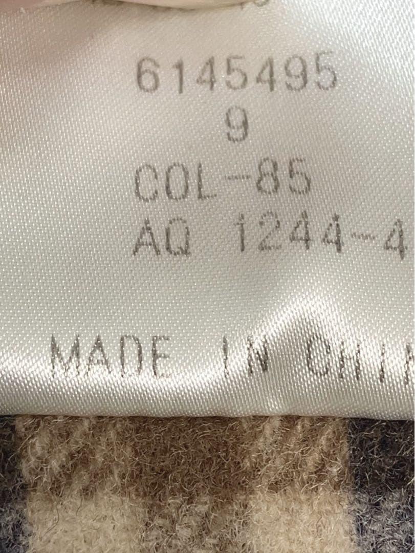 Aquascutum Coat Club Check Asian fit M US size S Camel Authentic