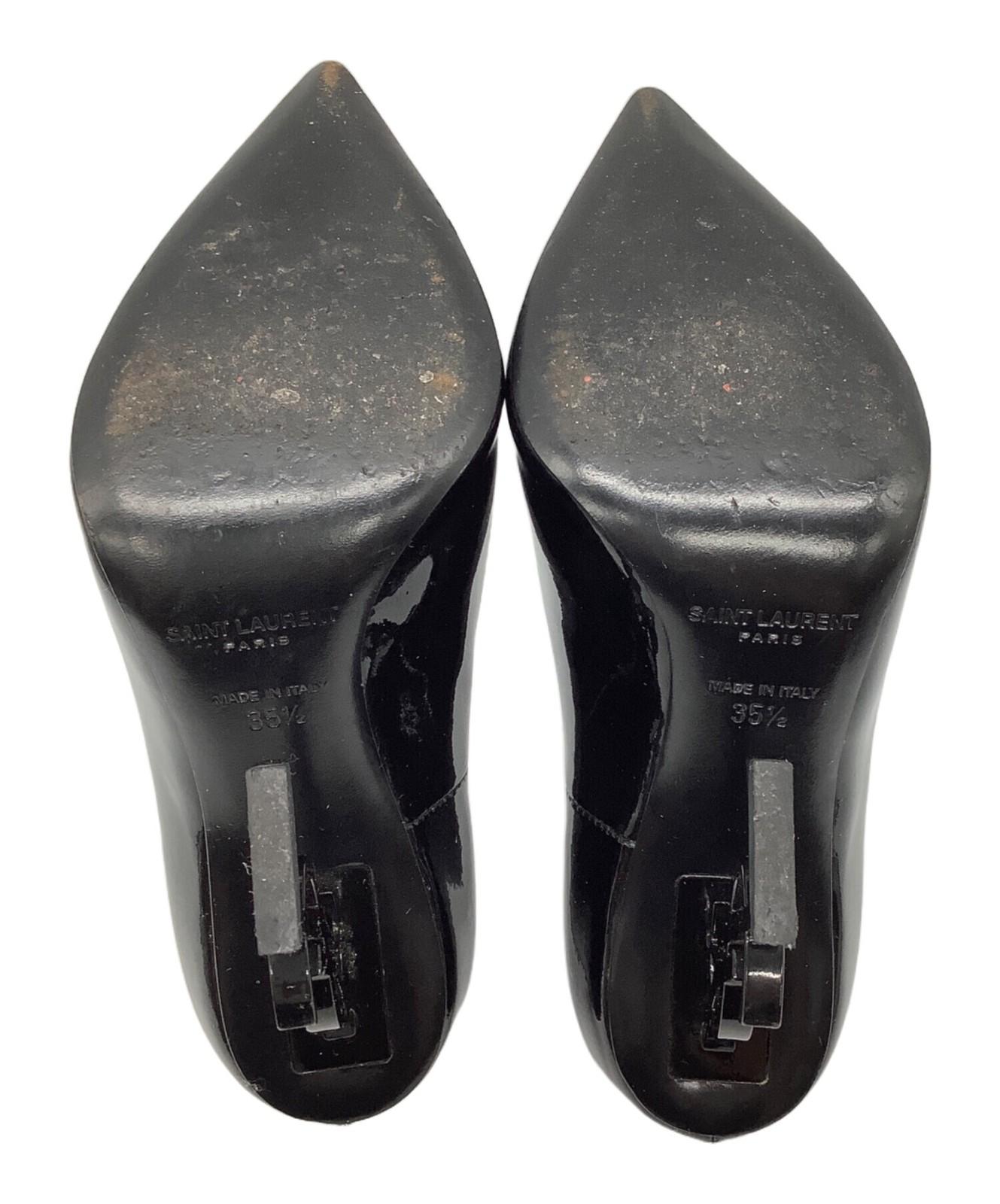 Saint Laurent Paris Shoes Pumps Heel EU 35.5 US 5.5 Black Authentic